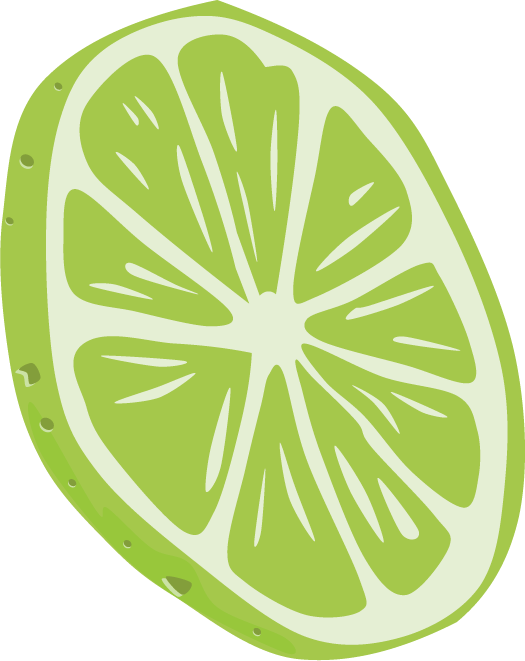 Lemon Key Lime Pie Clip Art - Lime Slice Clip Art (525x661)