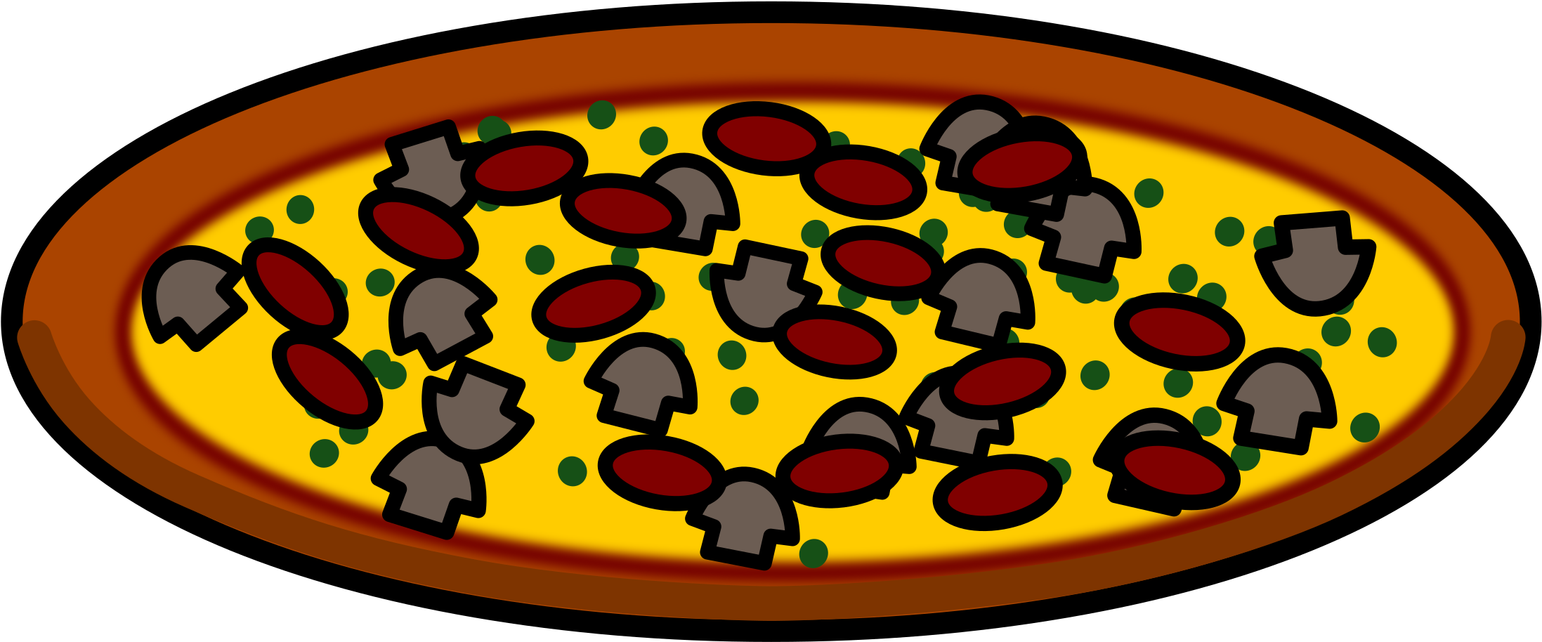This Free Icons Png Design Of The Rejon Pizza - Portable Network Graphics (2400x998)
