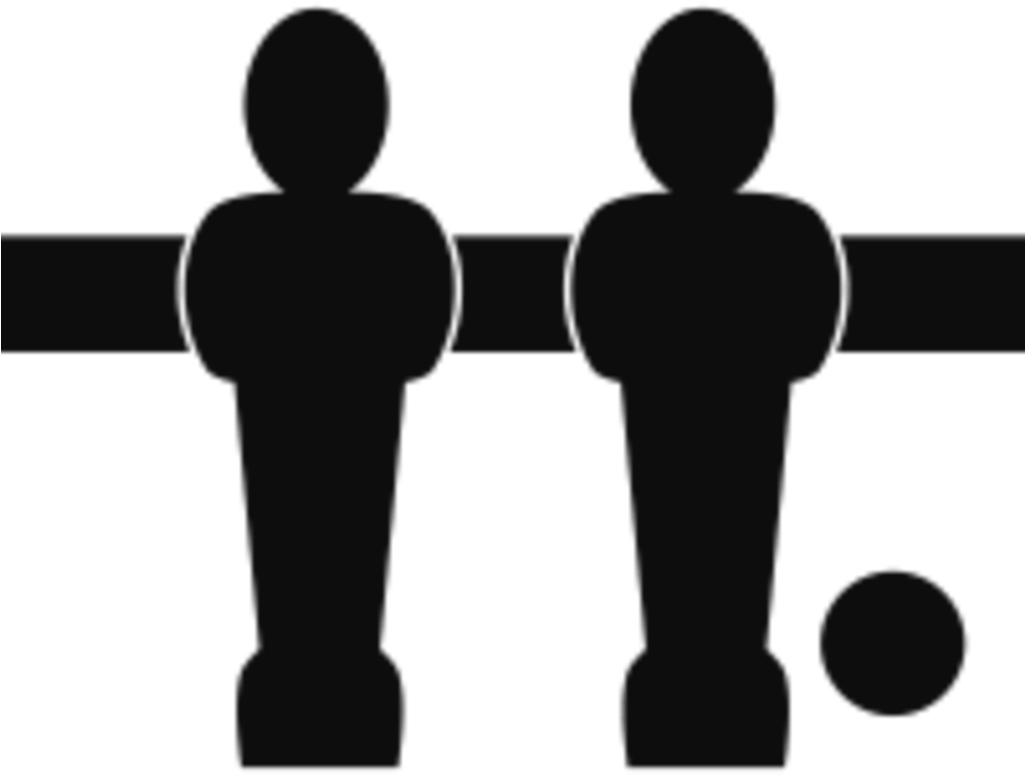 Csc Foosball Singles - Foosball Silhouette (1024x1024)