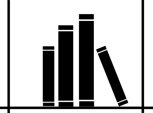 Book Shelf - Books On Shelf Clip Art (512x379)