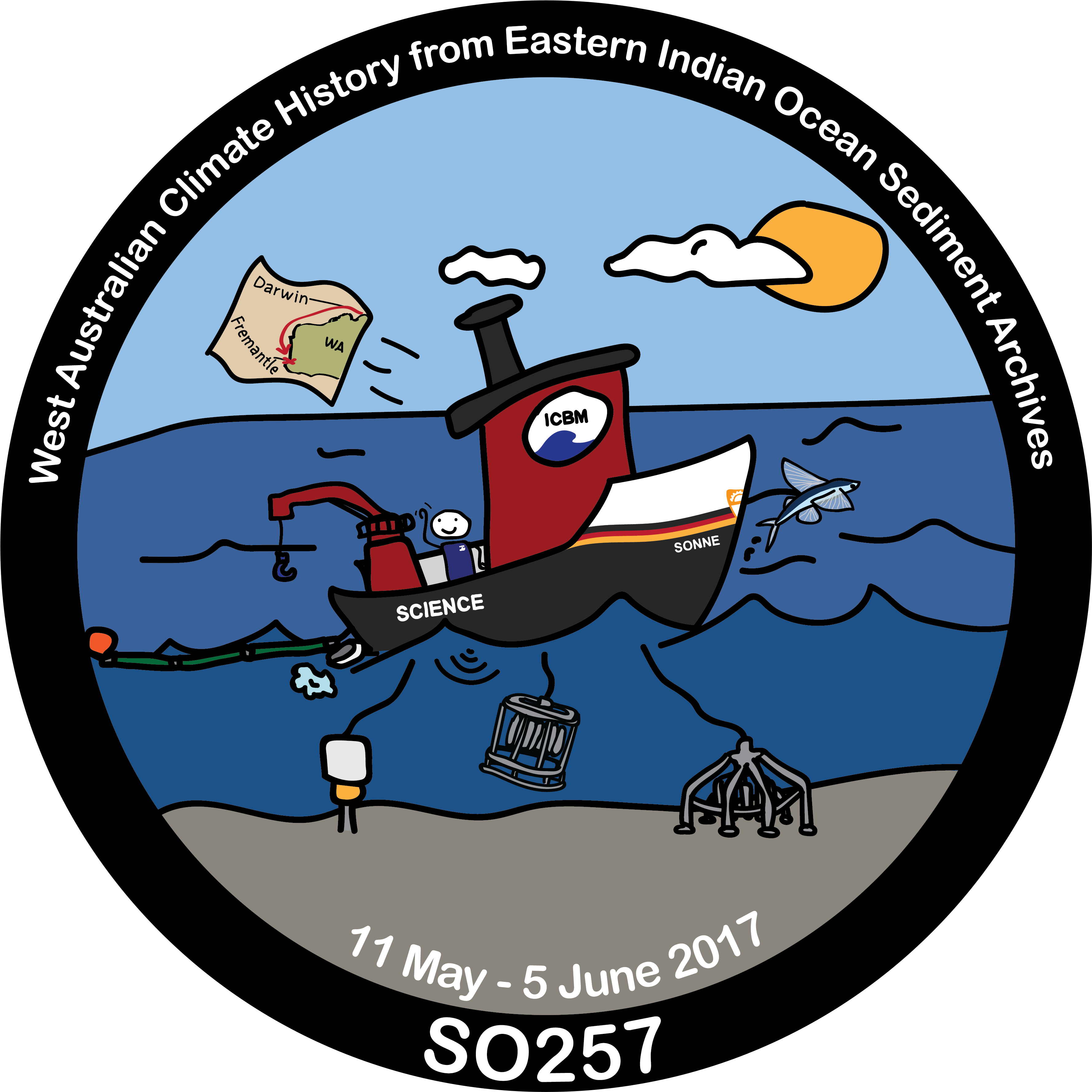 Western Australian Continental Shelf - Cartoon (3876x3923)