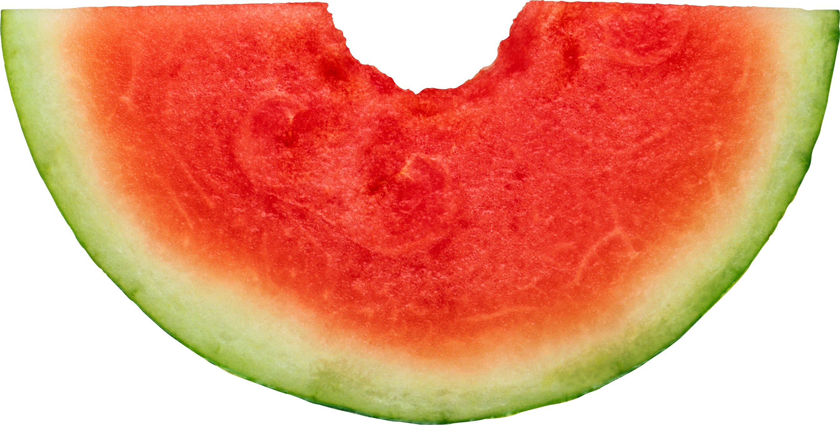 Seedless Watermelon Slice Clipart - Watermelon Transparent Png (2686x1359)