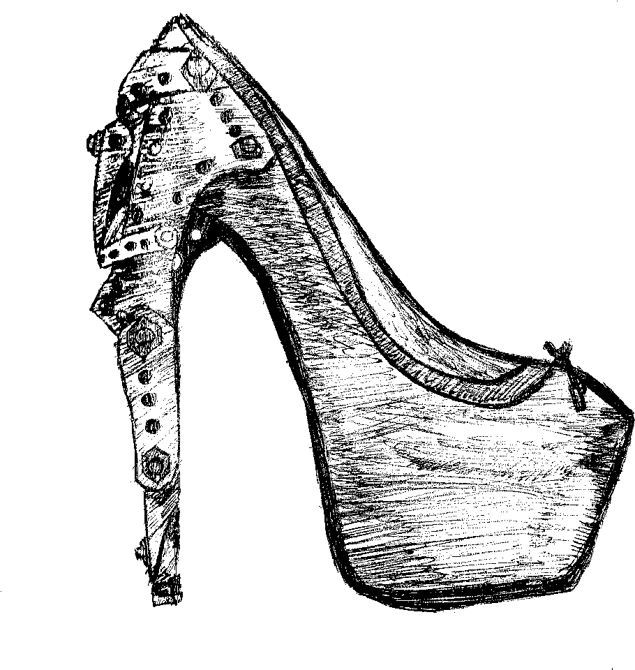 Running - Shoes - Drawing - Gab Mesina (1000x1000)