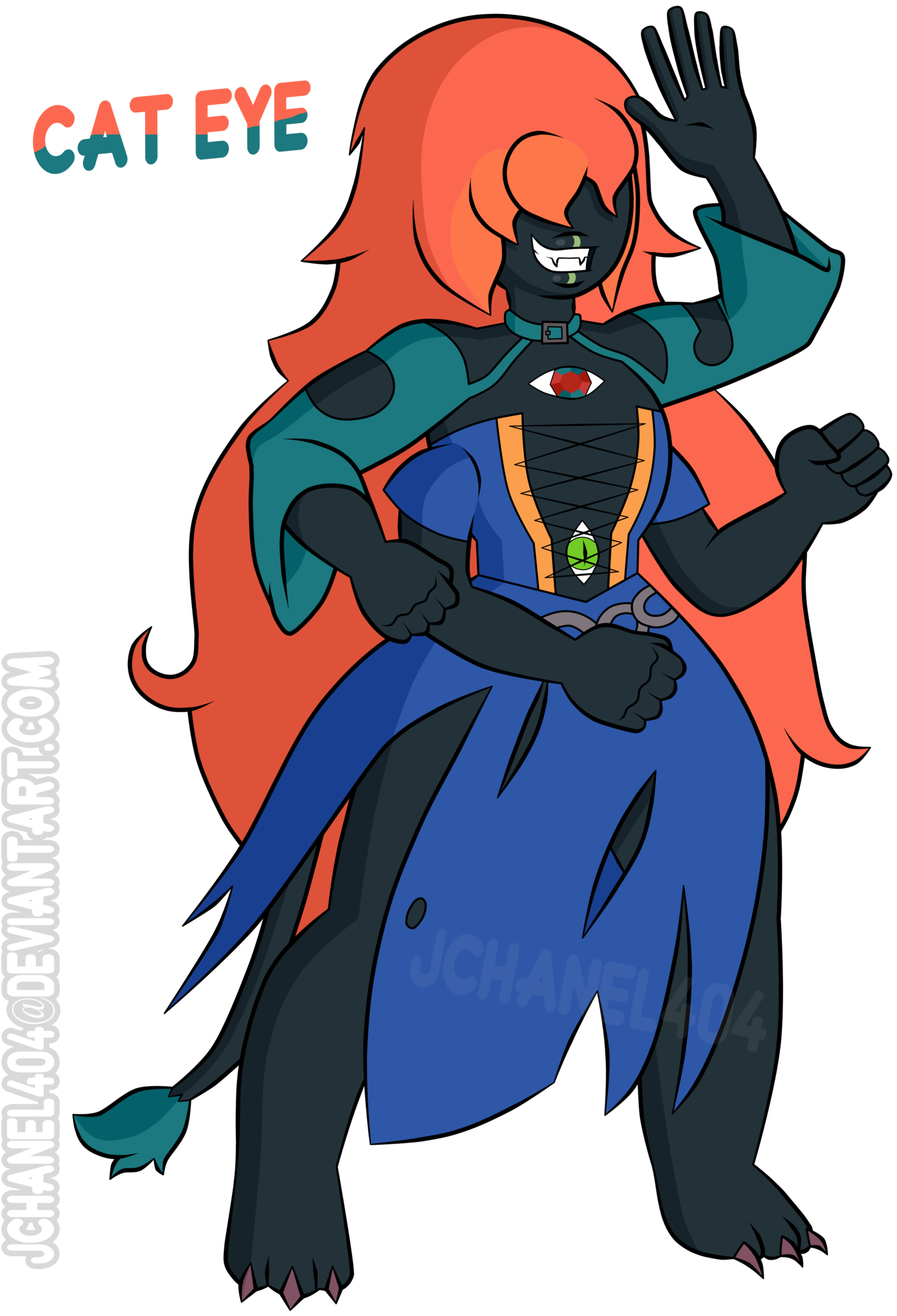 Su Oc Cat Eye By Jchanel404 - Cartoon (1600x2133)