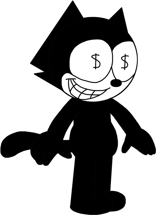 Felix With Money On His Eyes By Marcospower1996 - Felix The Cat Money (894x894)