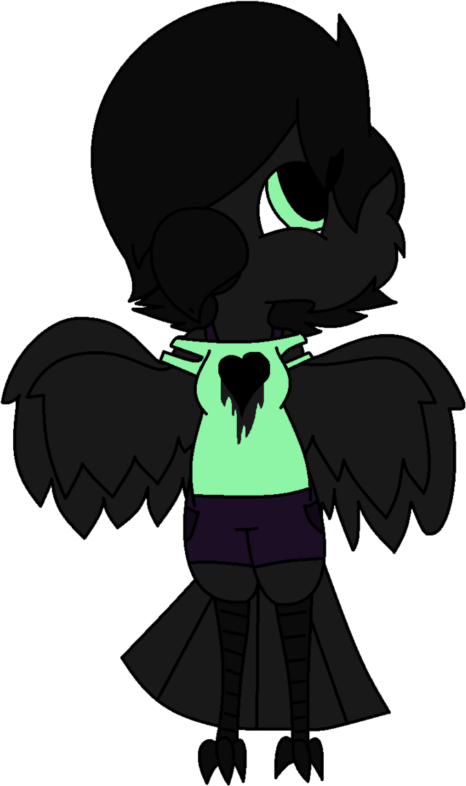 Undertale Oc Raven Redraw By Sammy-shinyvictini - Cartoon (696x1149)