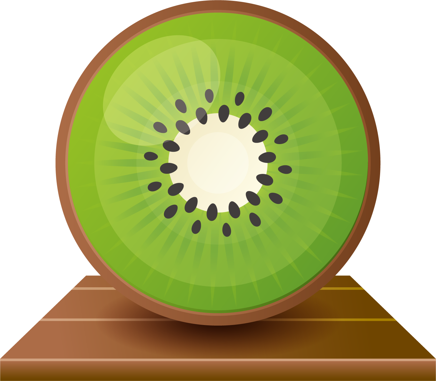 Kiwifruit Download - Vector Kiwi - Kiwi Vector (1482x1293)