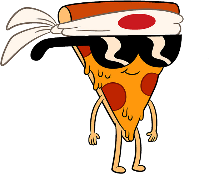 Pizza Steve Tied Headband - Desenhos Do Steve Pizza (699x600)