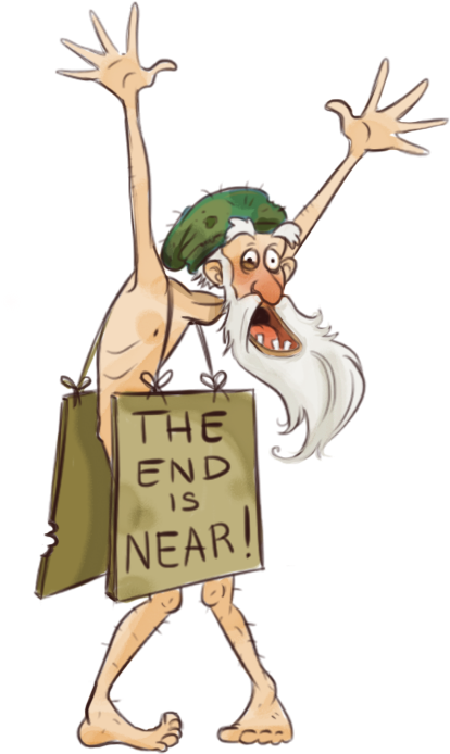 The Crazy Old Man - Crazy Old Man Clipart (480x764)