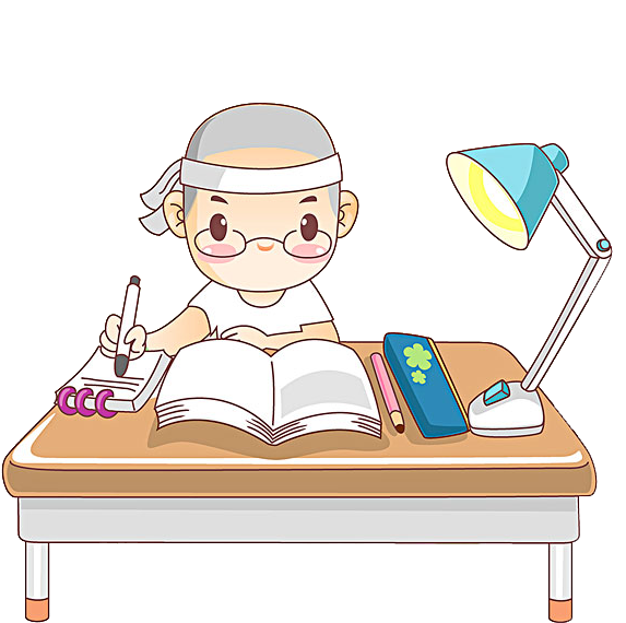 Cartoon Learning Designer Clip Art - Hardworking Kid Clipart (600x600)