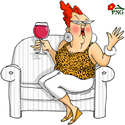 Funny Old People Vector Clipart - Art Impressions People 3 3/4" X 4" Cling Rubber Stamp, (441x500)