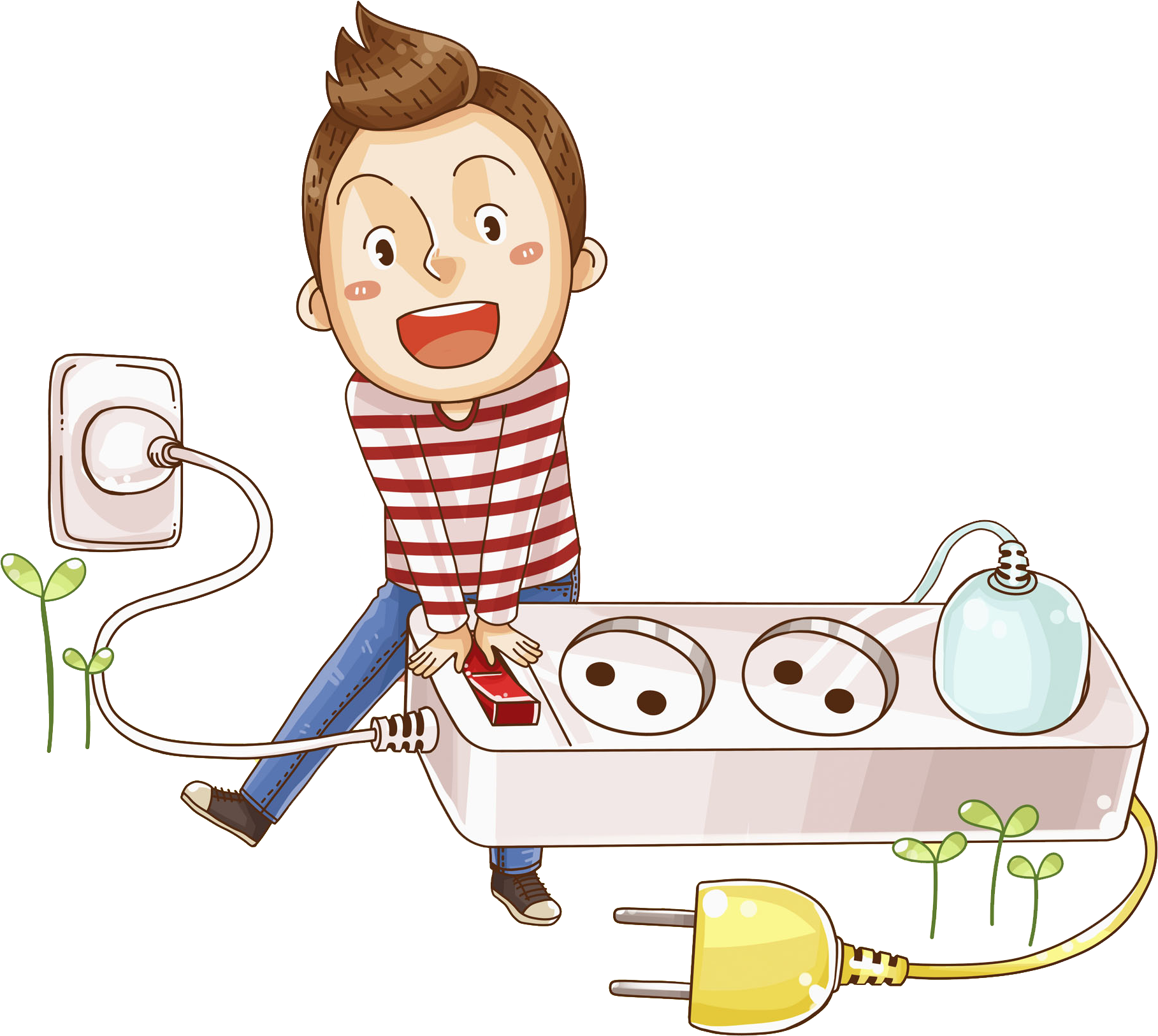 Stock Photography Extension Cord Illustration - Stock Photography Extension Cord Illustration (1892x1847)