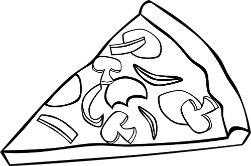 Vector Illustration Of A Pepperoni Pizza - Pizza Slice Clip Art (500x331)