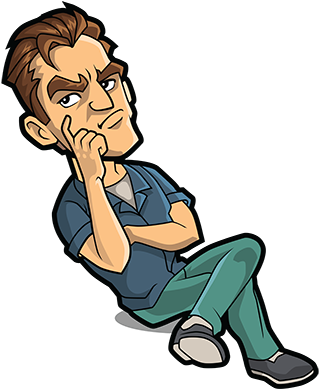 Pin It On Pinterest - Angry Man Cartoon Png (400x400)