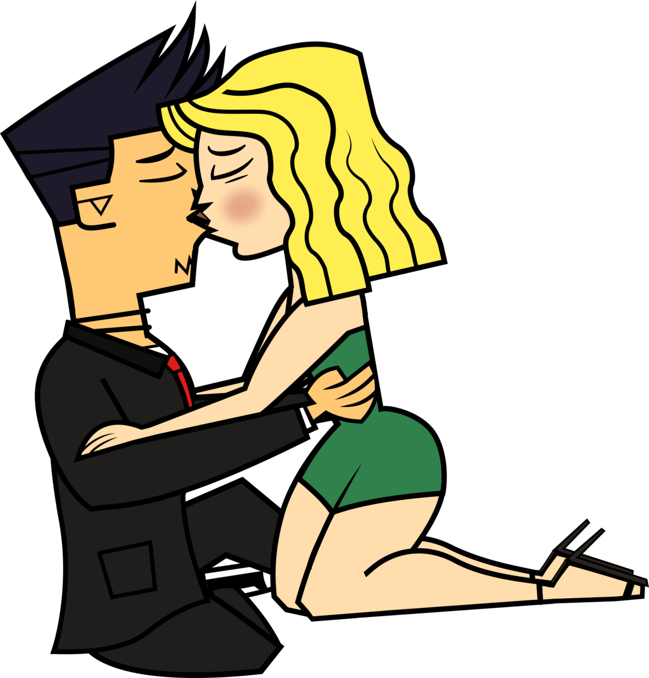 Carrie X Devin Formal Kiss By Gordon003 - Devin And Carrie (1280x1337)