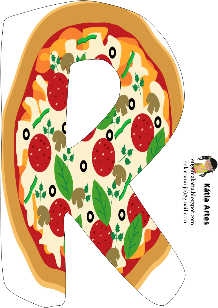 Alfabeto De Pizza - Pizza (763x1059)