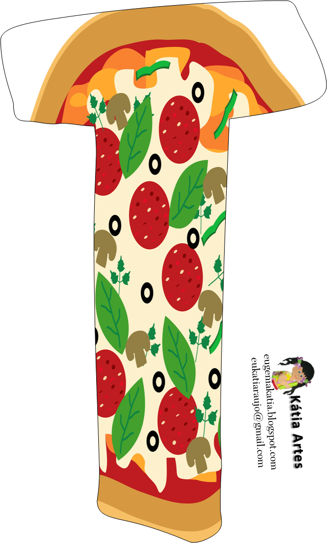 Alfabeto De Pizza - Alphabet (639x1059)