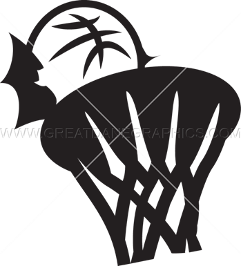 Basketball Board Crash - Illustration (349x385)