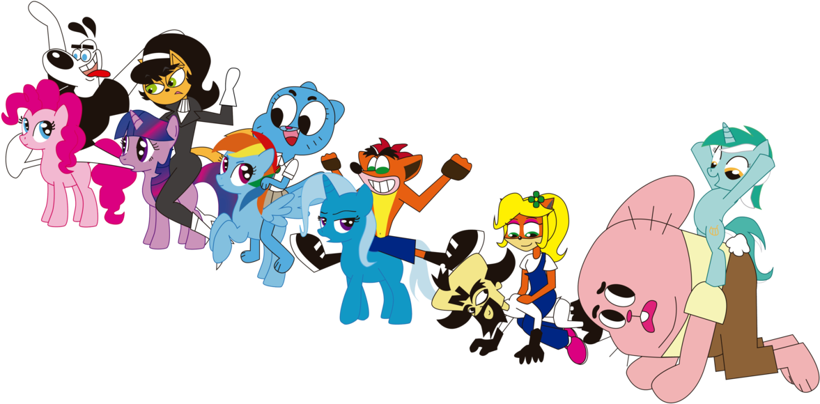 Conikiblasu-fan, Crash Bandicoot, Crossover, Kitty - Cartoon (1280x656)