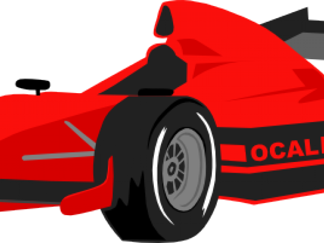 Formula 1 Clipart - Race Car Cartoon Png (640x480)