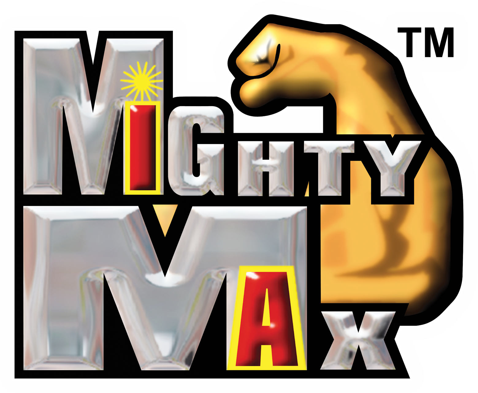 Mighty Max - Mighty Max Fireworks Logo (1559x1284)