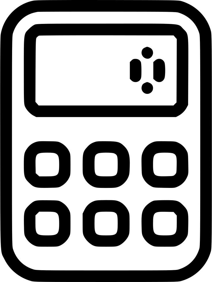 Png File - Calculator (736x980)