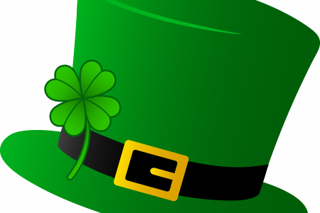 Irish Clover Clipart - St Patrick's Day Wear Green (450x300)