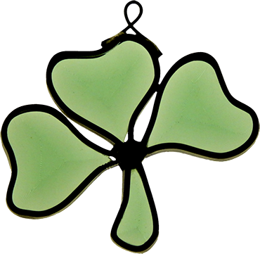 Green Shamrock 3" - Green Shamrock 3" (370x361)