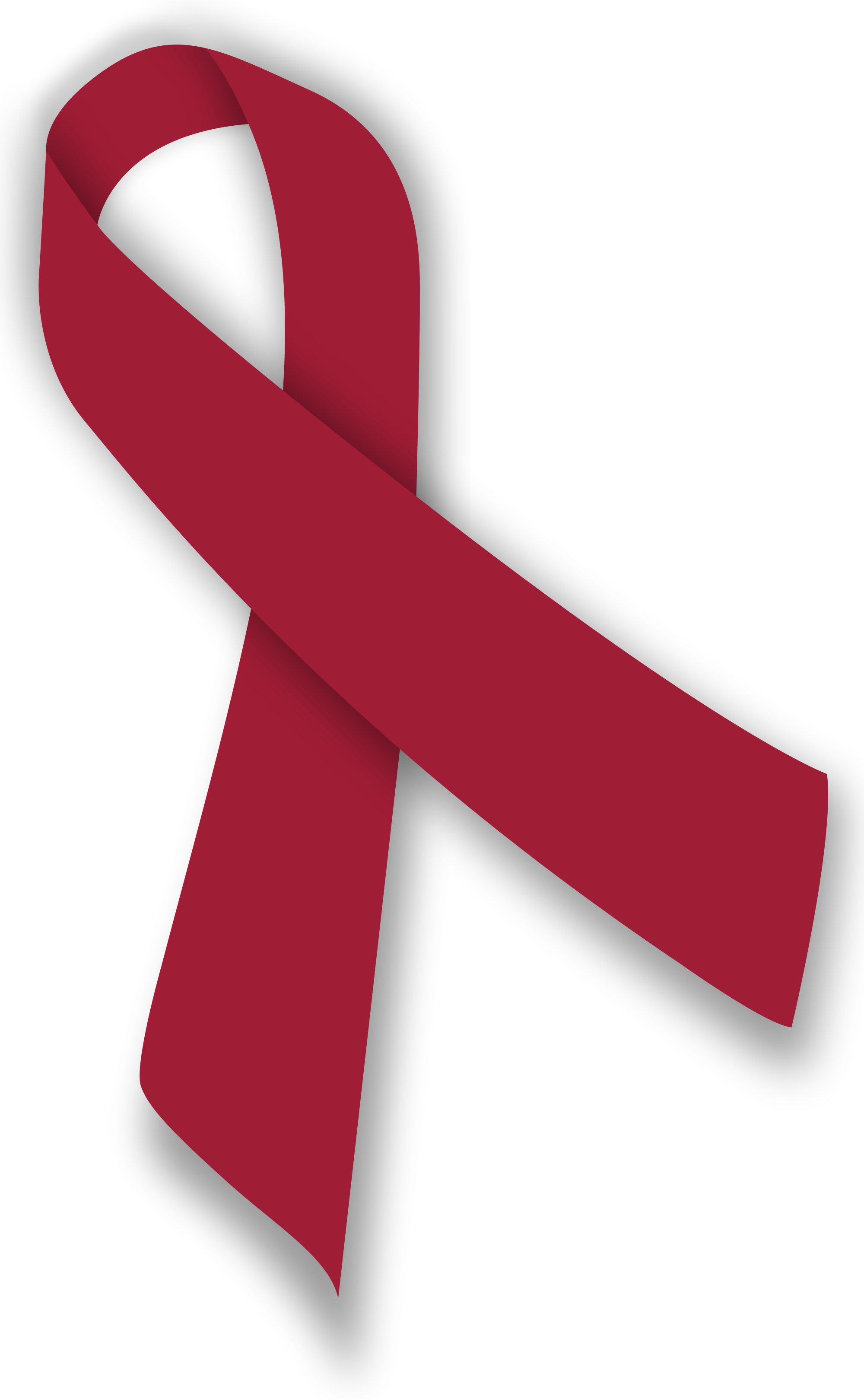 Cancer Ribbon Vector 13, - Brain Aneurysm Awareness Ribbon (2000x3240)