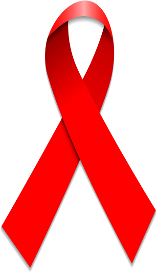 Aids Red Ribbon Vector Download - Aids Ribbon Transparent Background (1200x2096)