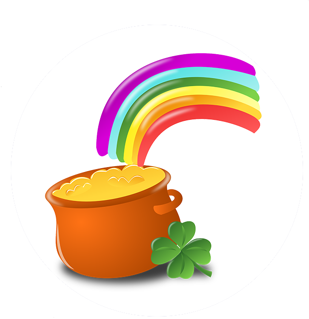 Irish Cross Dark Luck Of The Irish Pot Of Gold - St Patrick's Day Png (690x690)
