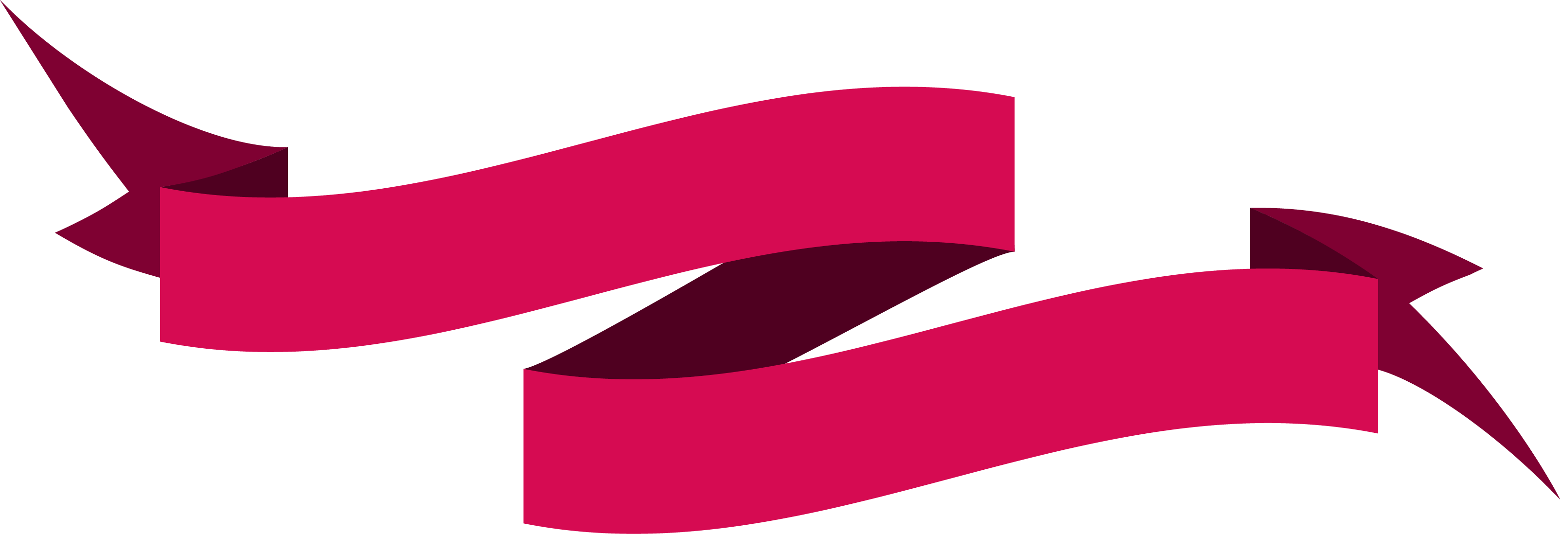 Pink Ribbon Ornament Vector - Vector Banner Ribbon Hd Png (3208x1098)