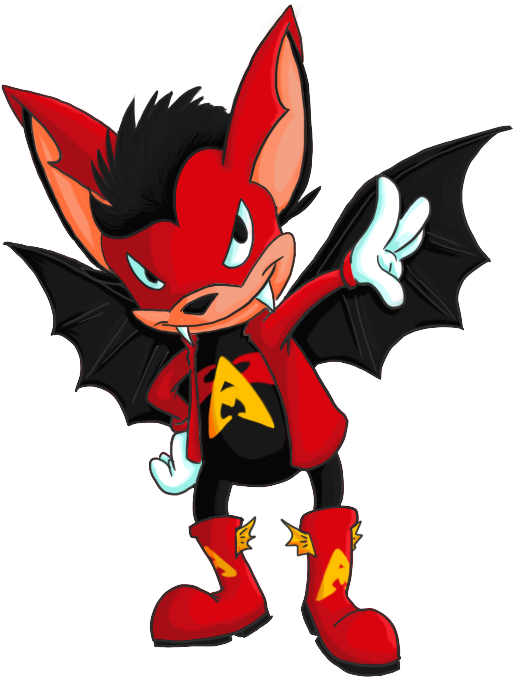 Aero The Acrobat By Cheese Is Tasty - Aero The Acrobat Characters (600x690)