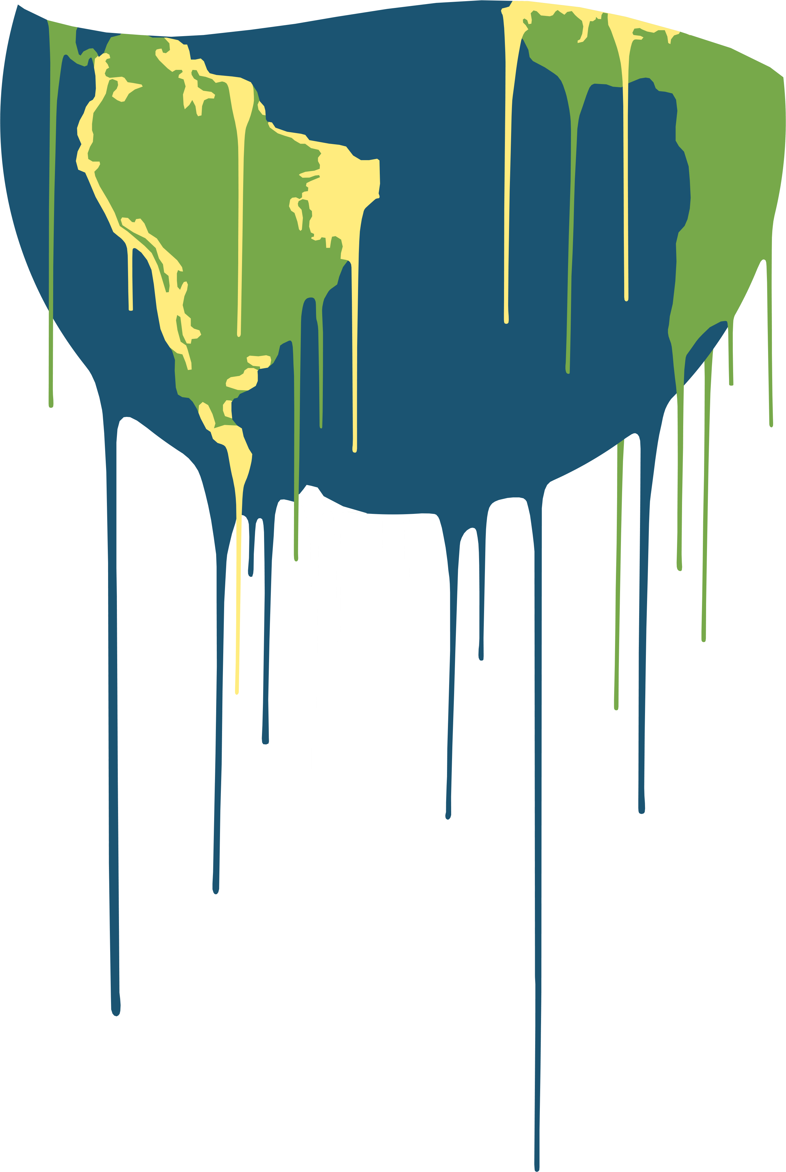 Melting Earth By Assassicactus Melting Earth By Assassicactus - Earth Melting Png (2676x3989)