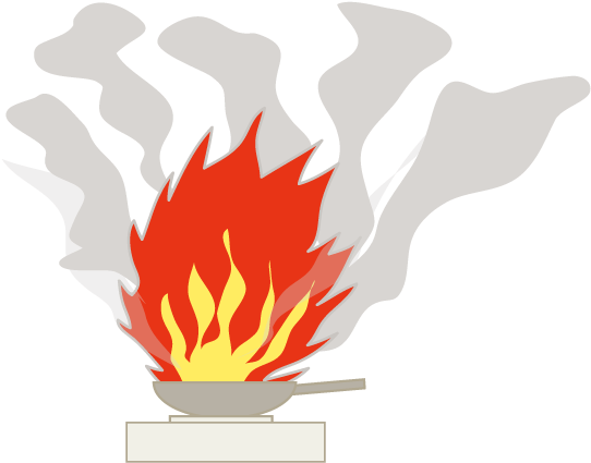 View All Images-1 - 天ぷら 油 火災 イラスト (640x480)