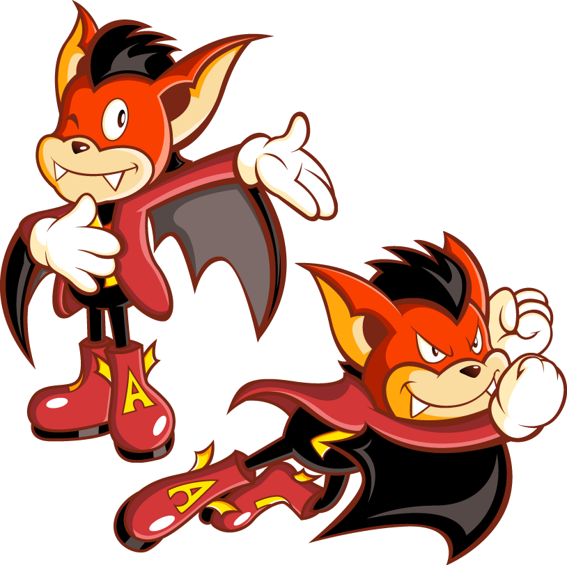 Acro bat. Aero the Acro-bat. Aero the Acro-bat Sega. Аэро акробат арт. Белка из Соника.