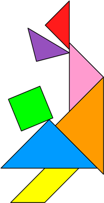 Tangram Acrobat - Graphic Design (420x420)