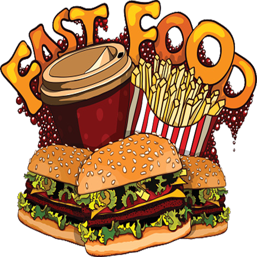 Fastfood - Fast Food Vingtage Clipart (512x512)