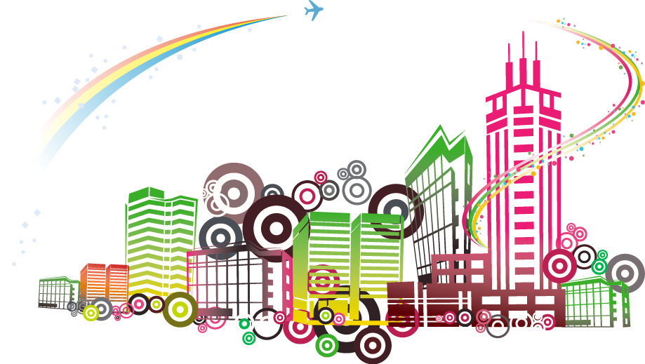 Graphic Design Cartoon Building - Graphic Design Cartoon Building (919x519)