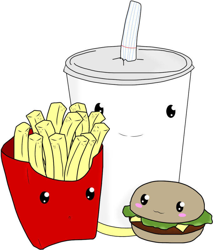 Chibi Fast Food By 1tomboy Chibi Fast Food By 1tomboy - Food Chibi Png (900x900)