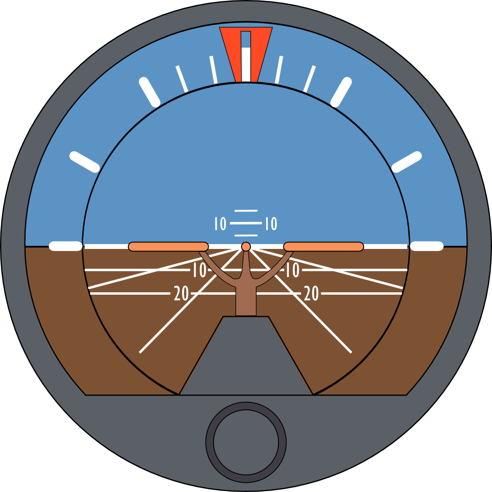 Onlinelabels Clip Art - Attitude Indicator Png (1000x1000)