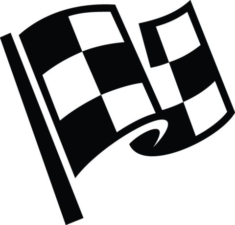 281ga - Racing Flag - Checkered Flag Icon Png (480x461)