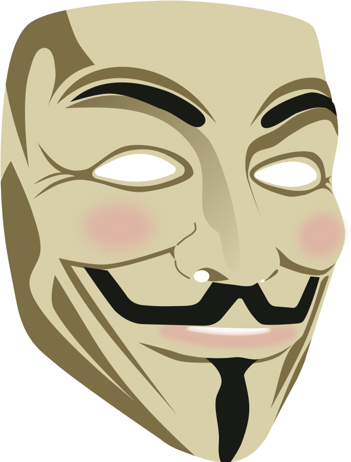 Guy Fawkes Mask - Guy Fawkes Mask Vector (698x900)