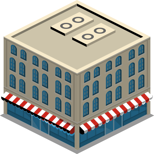 Isometric City Basic - Right Choice Tax And Insurance Services (512x512)