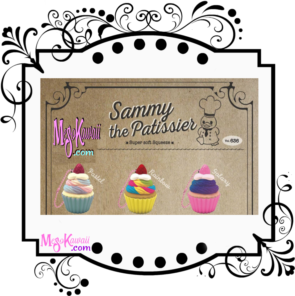 Sammy The Patissier Colorful Cupcake Squishy - Squishy Puni Maru Monkey (1024x1024)