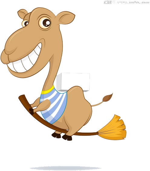 Camel Cartoon Illustration - Illustration (600x620)