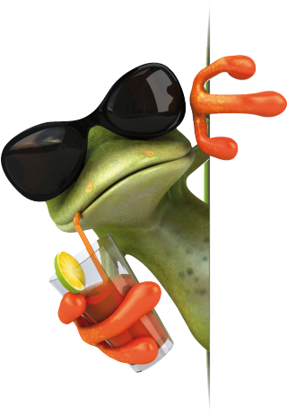 Grafik Design - Frog Drink Mini Poster 16 X 20in (346x550)
