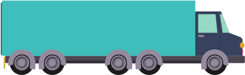 Truck Delivery Logistics Design - Illustration (550x390)
