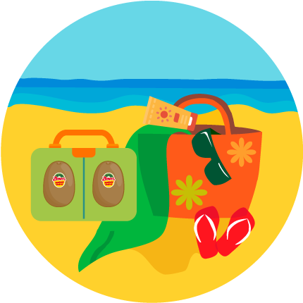 Kiwifruit Is An Easy Summer Take Away - Illustration (725x483)