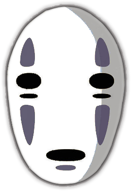Noface Mask White - Spirited Away No Face Mask (317x431)